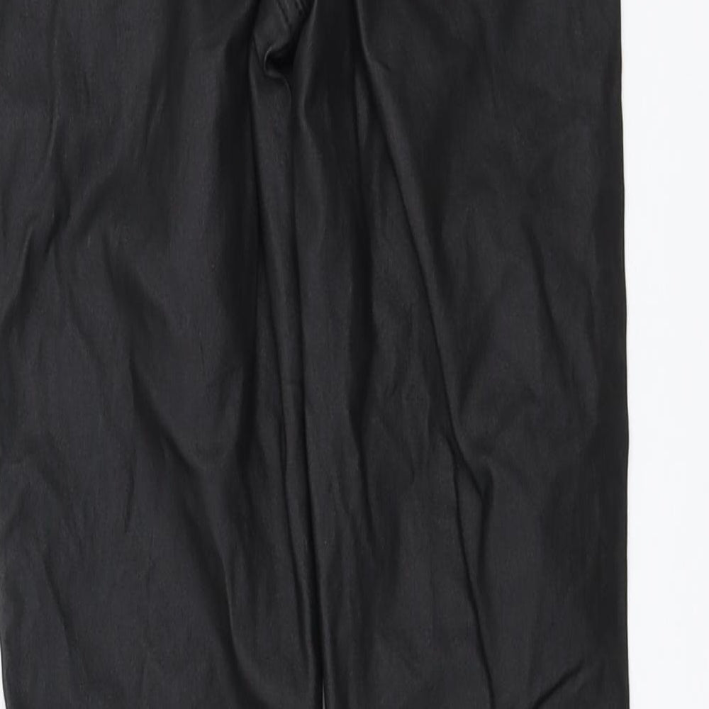 Womens UK Size 8 Missguided Extra-Slim Fit Black Trousers