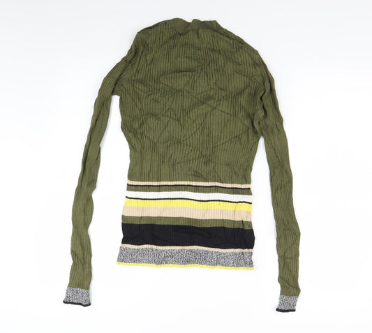 Womens UK Size 8 River Island Green Pullover Jumper