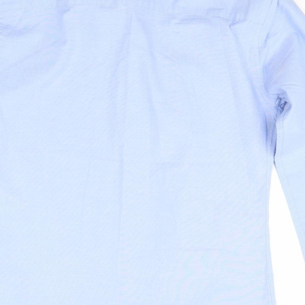 Topman Mens Blue Button-Up Size S