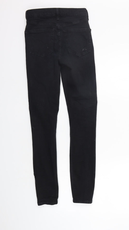 Womens UK Size 26 in Topshop Regular Fit Skinny Black Jeans