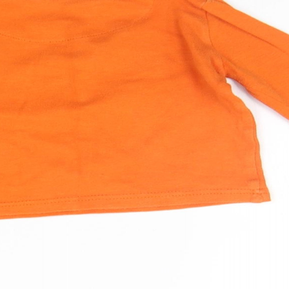 Mothercare Boys Orange Pullover Jumper Size 12-18 Months