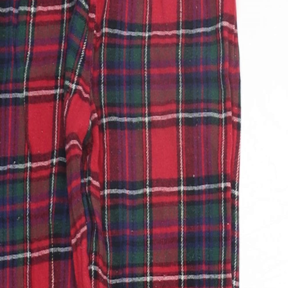 Young Dimension Girls Red Check Top Lounge Pants Size 8-9 Years - Elastic Waist Band