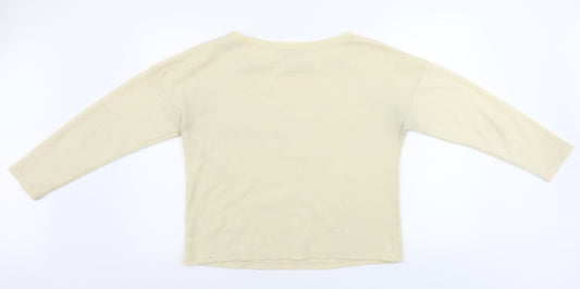 SheIn Womens Yellow Pullover Jumper Size M