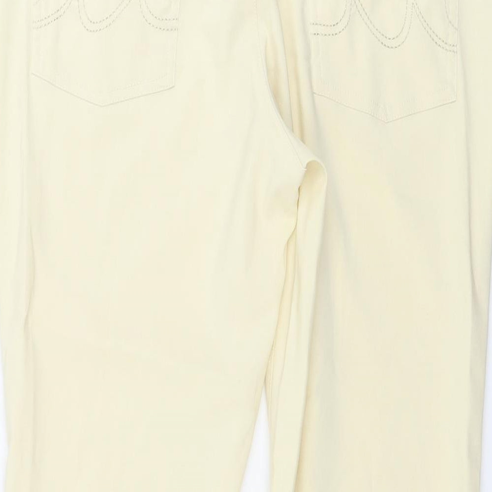 Womens UK Size 16 BPC Regular Fit Ivory Trousers