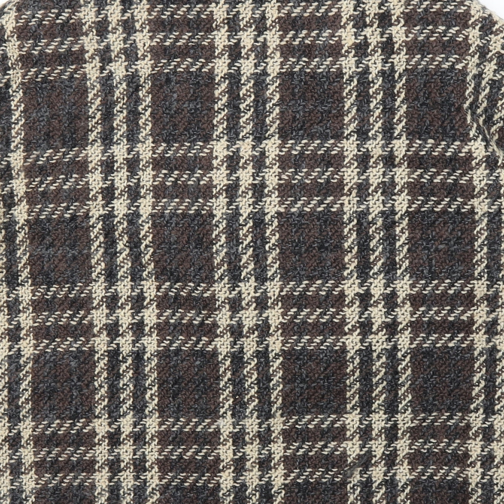Womens UK Size L Preworn Brown Overcoat