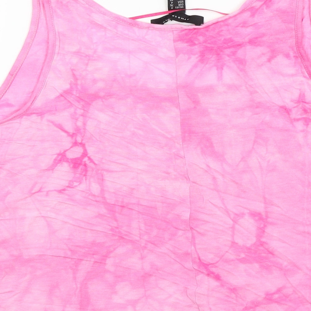 Womens UK Size 8 Atmosphere Pink Cropped Tank