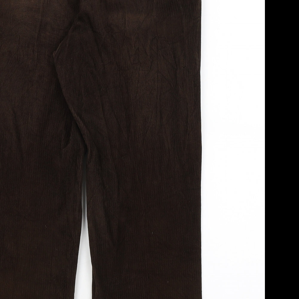 Mens UK Size 32 in Maine Regular Fit Brown Trousers