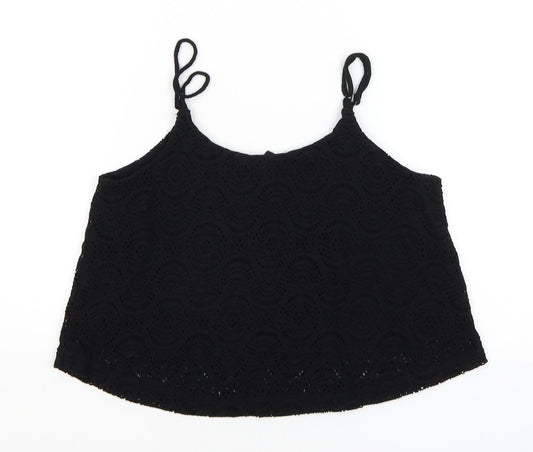 FOREVER 21 Womens Black Cropped Tank Size M