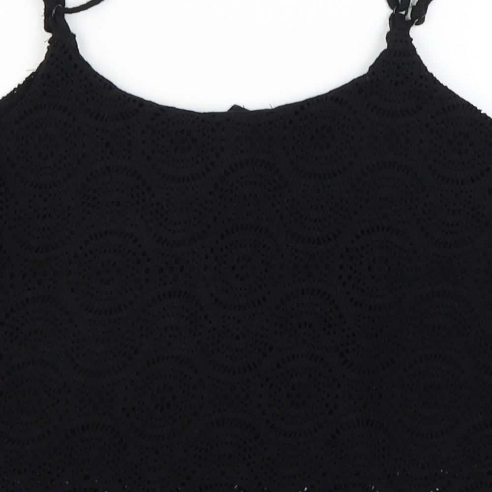 FOREVER 21 Womens Black Cropped Tank Size M
