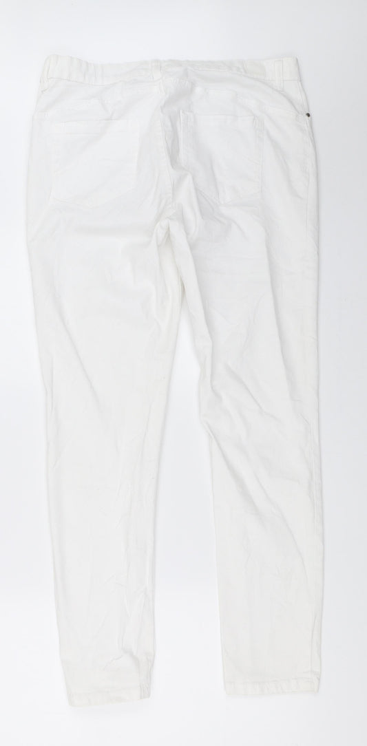 Jones New York Womens White Skinny Jeans Size 42 L28.5 in