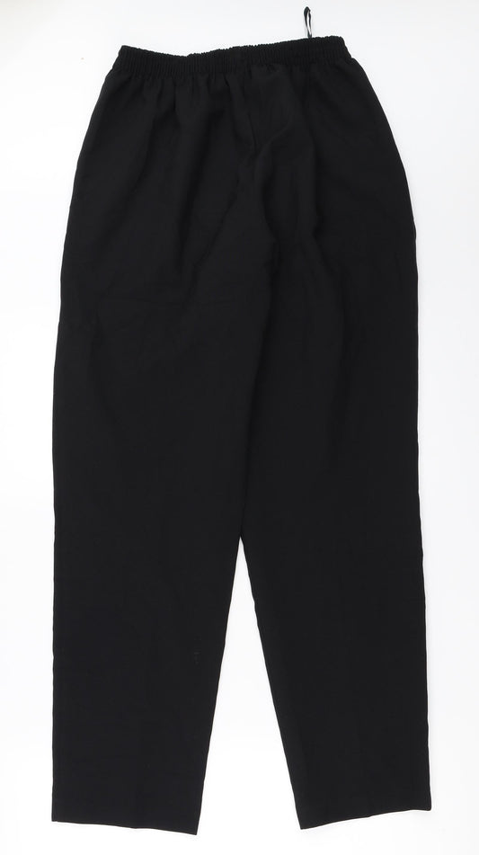 Classic Womens Black Trousers Size 14 L29 in