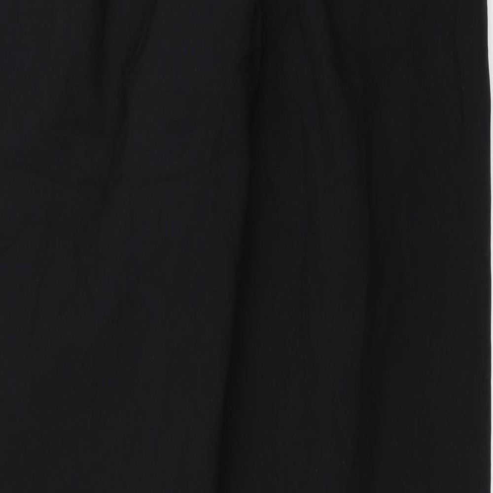 Classic Womens Black Trousers Size 14 L29 in
