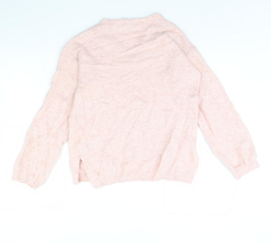 Womens UK Size S m&s Pink Pullover Jumper