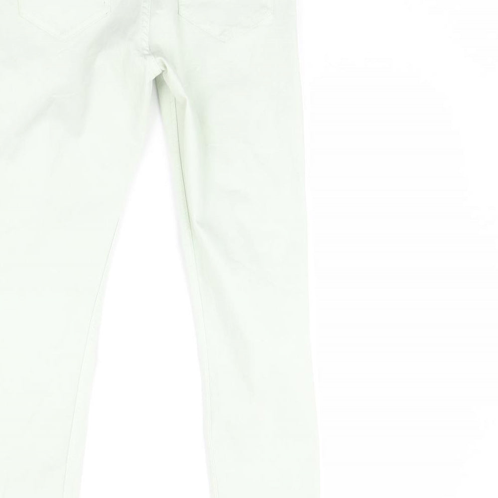 Mango Womens Green Denim Skinny Jeans Size 6 L28 in