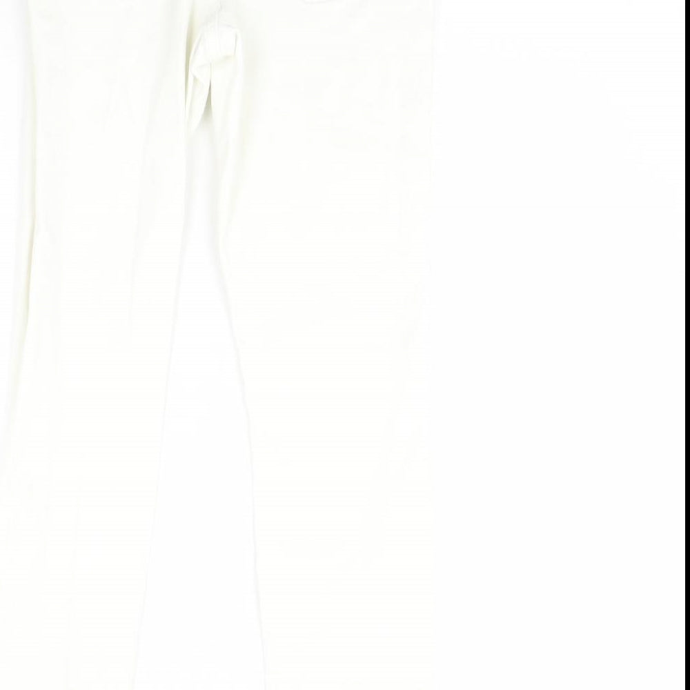 Yessica Womens White Denim Skinny Jeans Size 8 L29 in