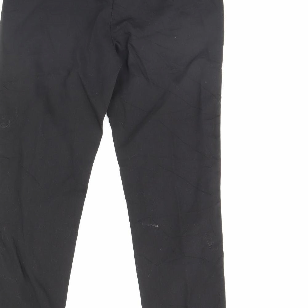 Womens UK Size 8 H&M Regular Fit Dress Pants Black Trousers
