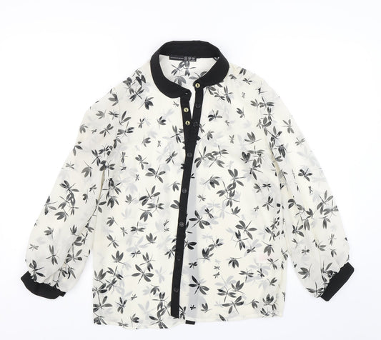 Womens UK Size 10 Atmosphere Black Basic Button-Up