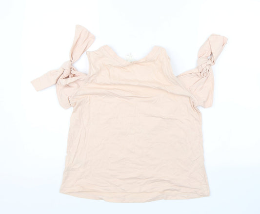 Womens UK Size S H&M Pink Basic Blouse