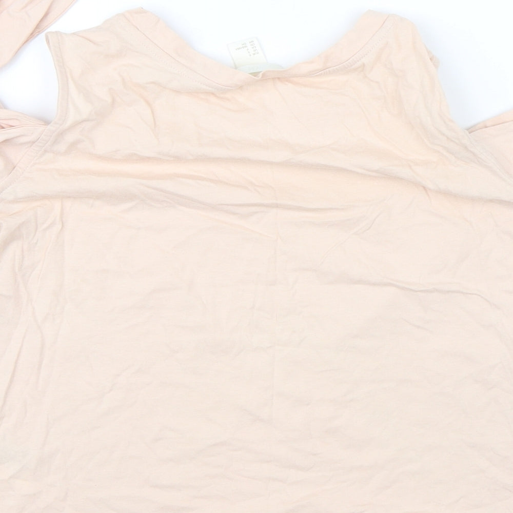 Womens UK Size S H&M Pink Basic Blouse