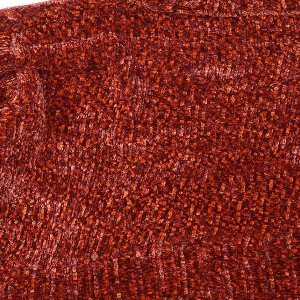 Womens UK Size S Debbie Morgan Orange Pullover Jumper
