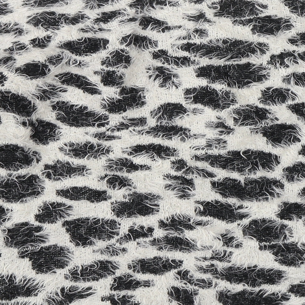 George Womens Black Animal Print Pullover Jumper Size 8
