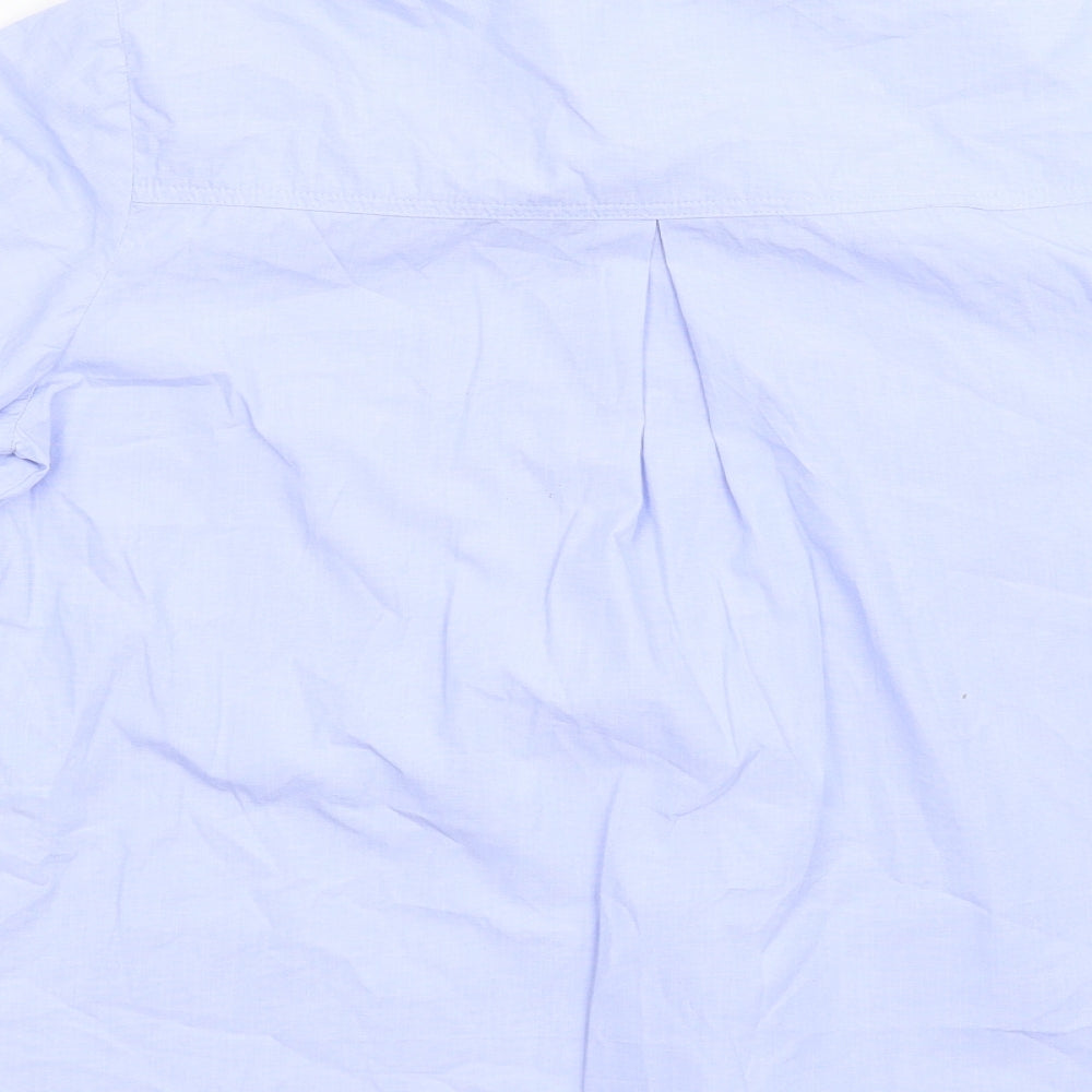 Zara Mens Blue Button-Up Size XS