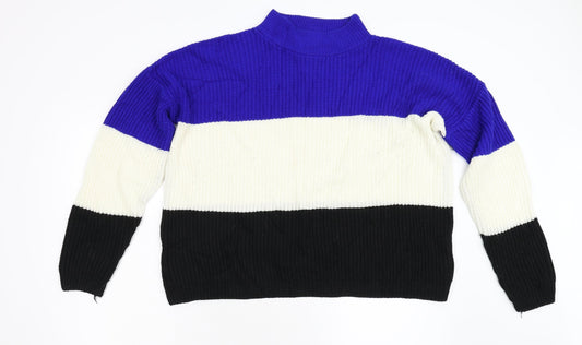Womens UK Size L Preworn Multicoloured Pullover Jumper