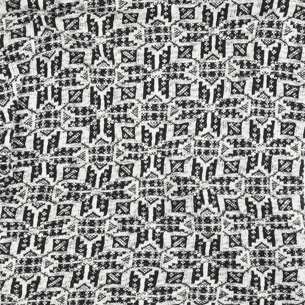 Primark Womens Multicoloured Geometric Knit Cardigan Jumper Size S