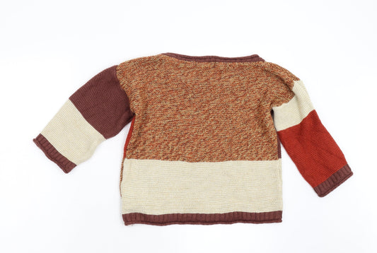 Primark Womens Multicoloured Knit Pullover Jumper Size 10
