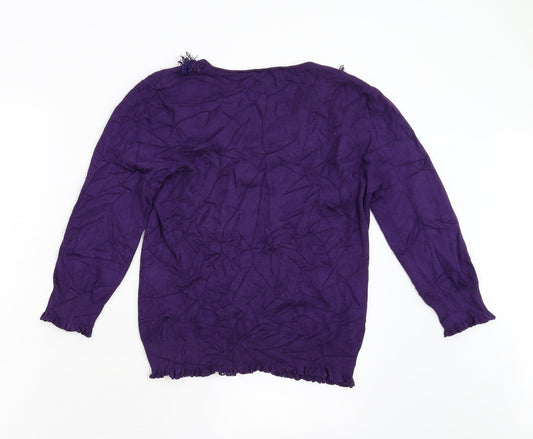 Womens UK Size 10 Per Una Purple Pullover Jumper