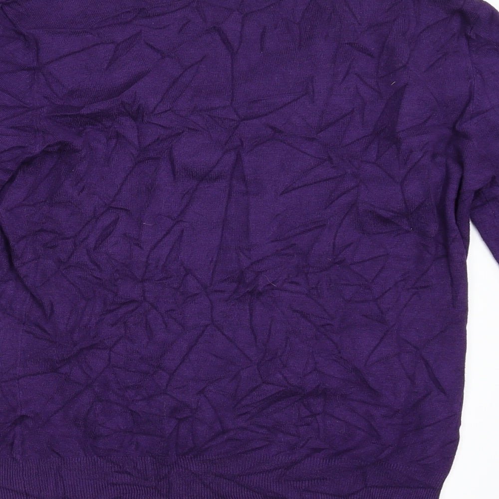 Womens UK Size 10 Per Una Purple Pullover Jumper