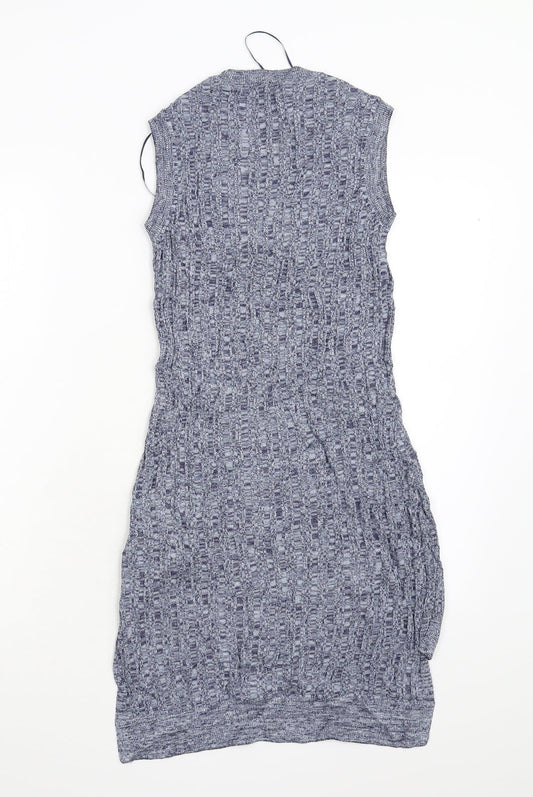 M&S Womens Blue Jumper Dress Size 6