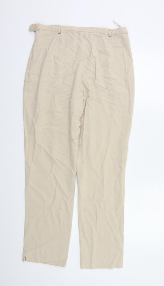 Berkertex Womens Beige Trousers Size 12 L27 in