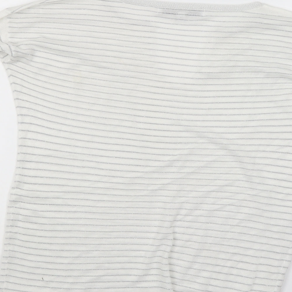 Womens UK Size 8 NEXT White Basic Blouse