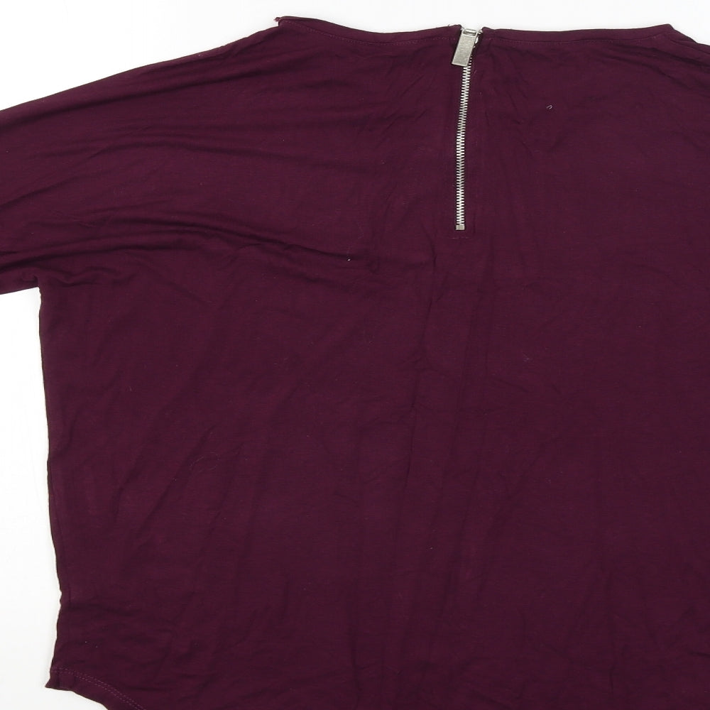 Womens UK Size 8 Select Red Basic Blouse