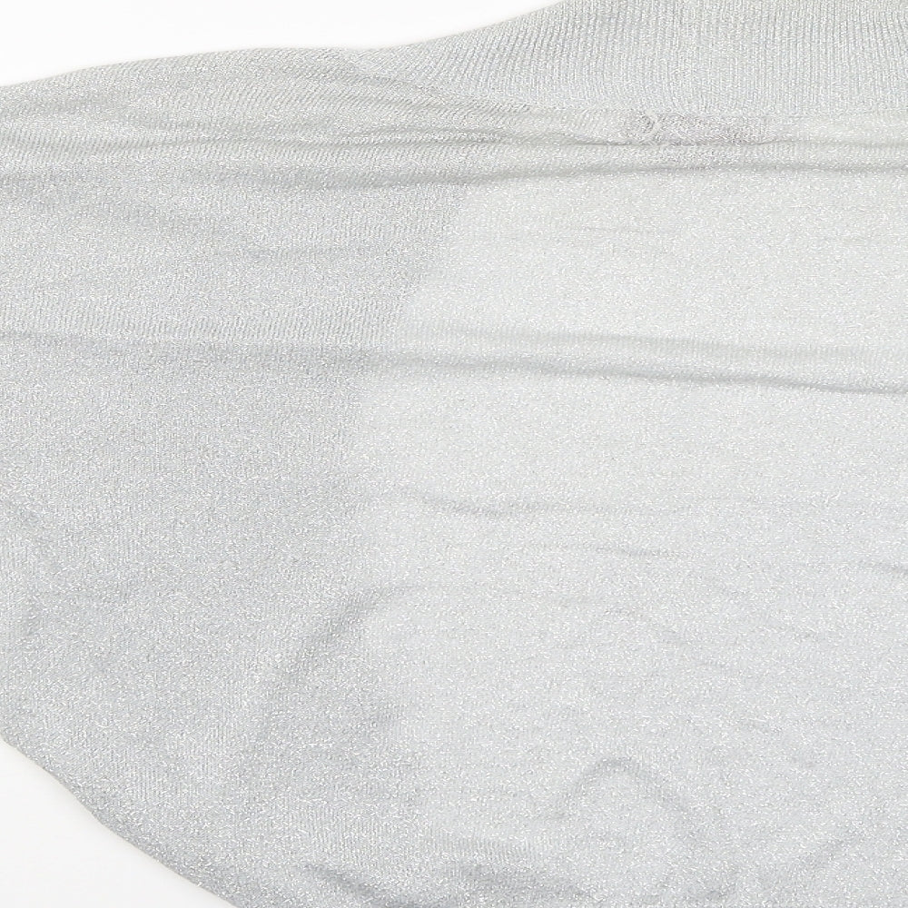 Womens UK Size 12 Monsoon Grey Basic Blouse