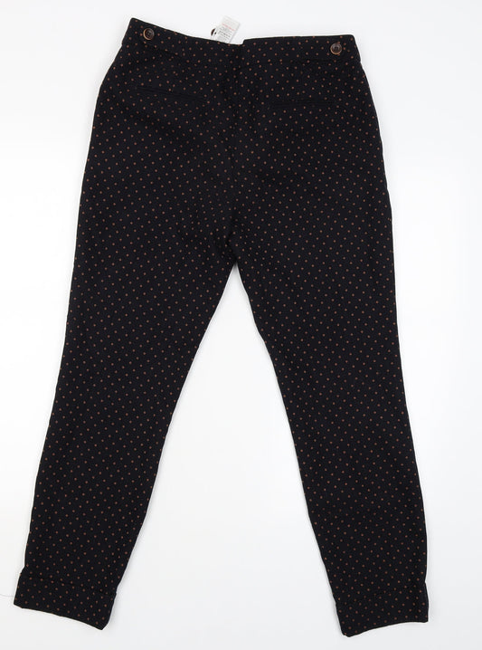 NEXT Womens Blue Argyle/Diamond Trouser Suit Suit Trousers Size 10 L26 in