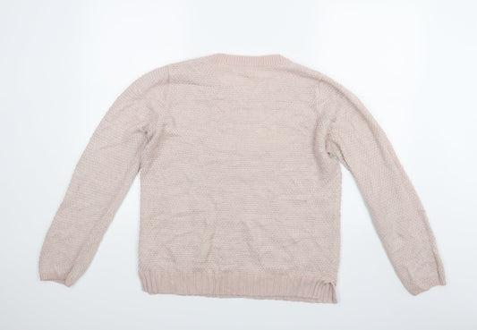 Womens UK Size 12 Marisota Pink Pullover Jumper