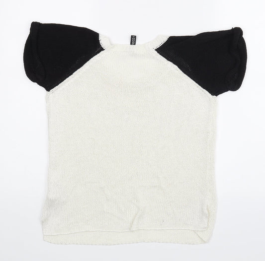 Womens UK Size S H&M White Basic Blouse