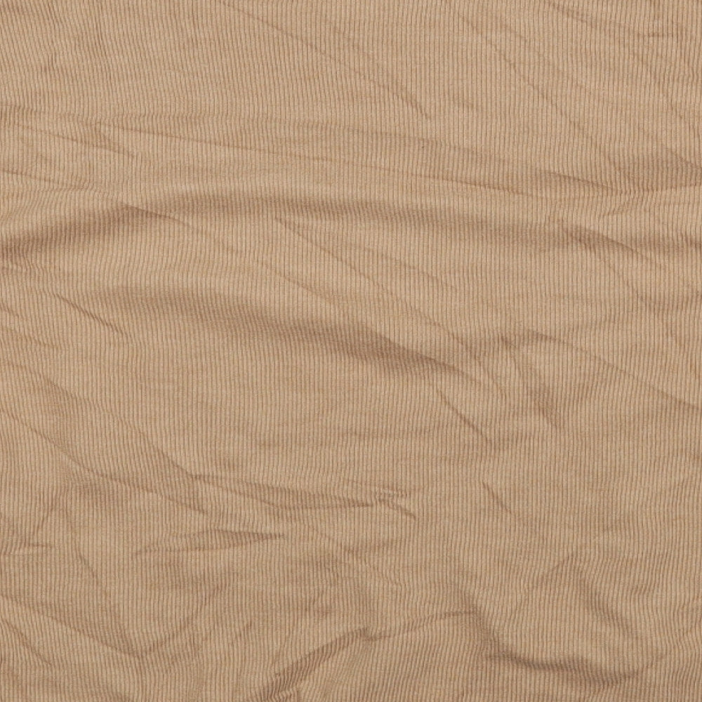 Womens UK Size 8 Zara Brown Basic Blouse