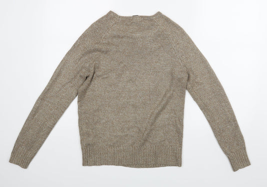 Womens UK Size S H&M Gold Pullover Jumper
