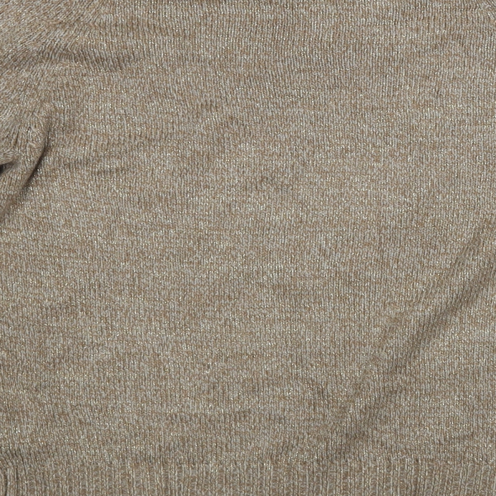 Womens UK Size S H&M Gold Pullover Jumper