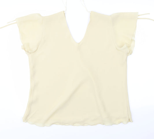 Womens UK Size 18 Bonmarché Yellow Basic Blouse