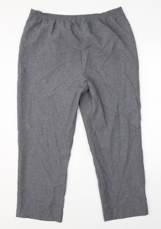 BM Collection Womens Grey Dress Pants Trousers Size 12 L24 in