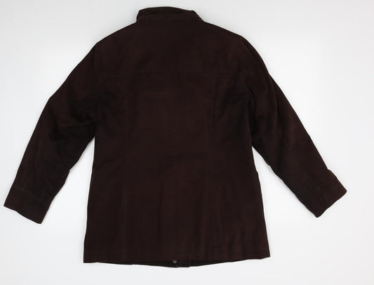 Maine Womens Brown Jacket Coat Size 14