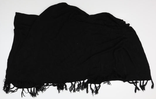 Womens UK Size One Size text Black Cape Jumper