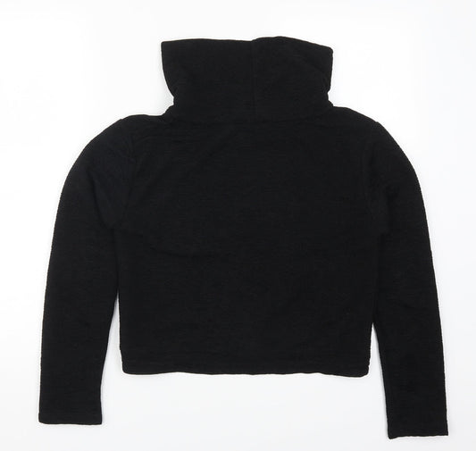 H&M Womens Black Pullover Sweatshirt Size 6