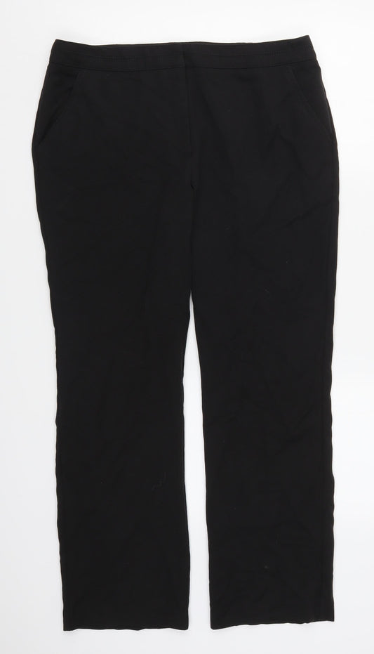 Womens UK Size 14 Bonmarché Regular Fit Black Trousers