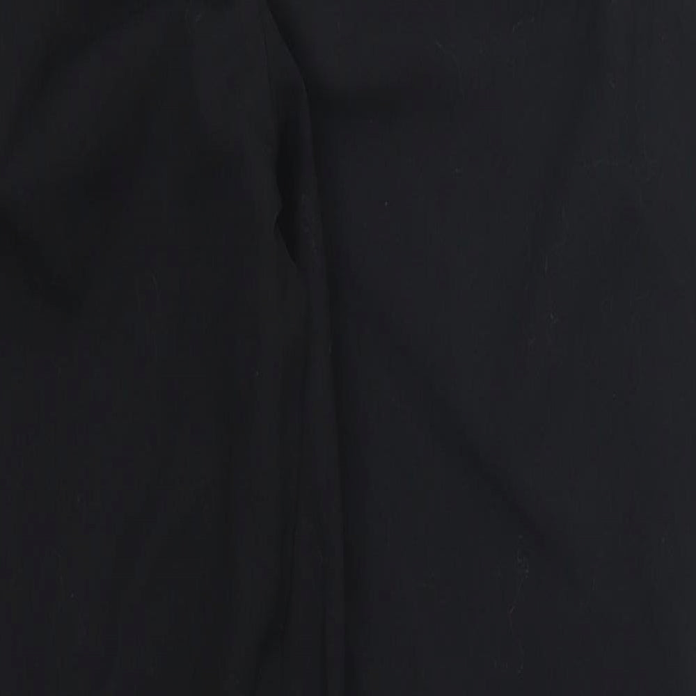 Womens UK Size 10 Marks and Spencer Regular Fit Black Trousers