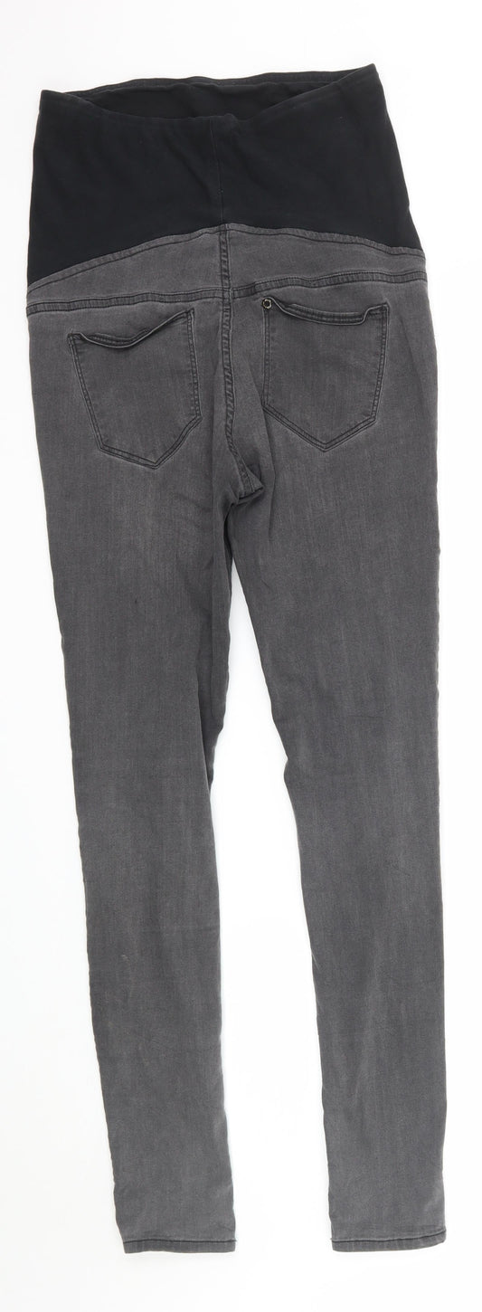 Womens UK Size 8 H&M Regular Fit Skinny Grey Jeans